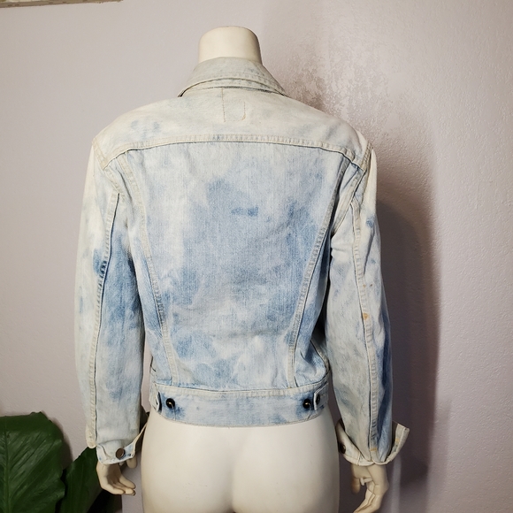 LEE Sanforized Denim Acid Wash Jacket USA 70s - Picture 9 of 12